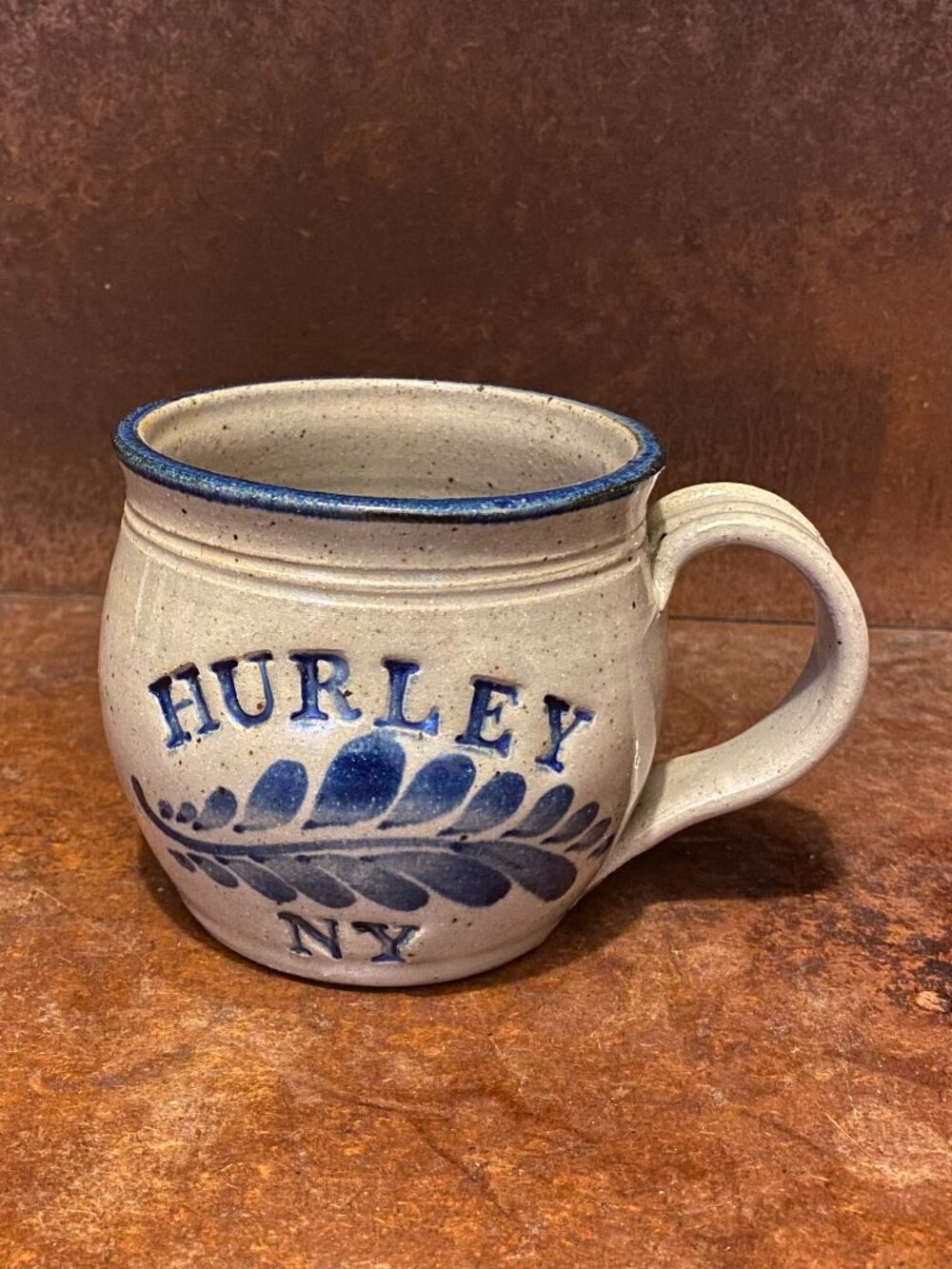 Westerwald Pottery Cup Mug Salt Glazed Stoneware Hurley NY New York Ceramic